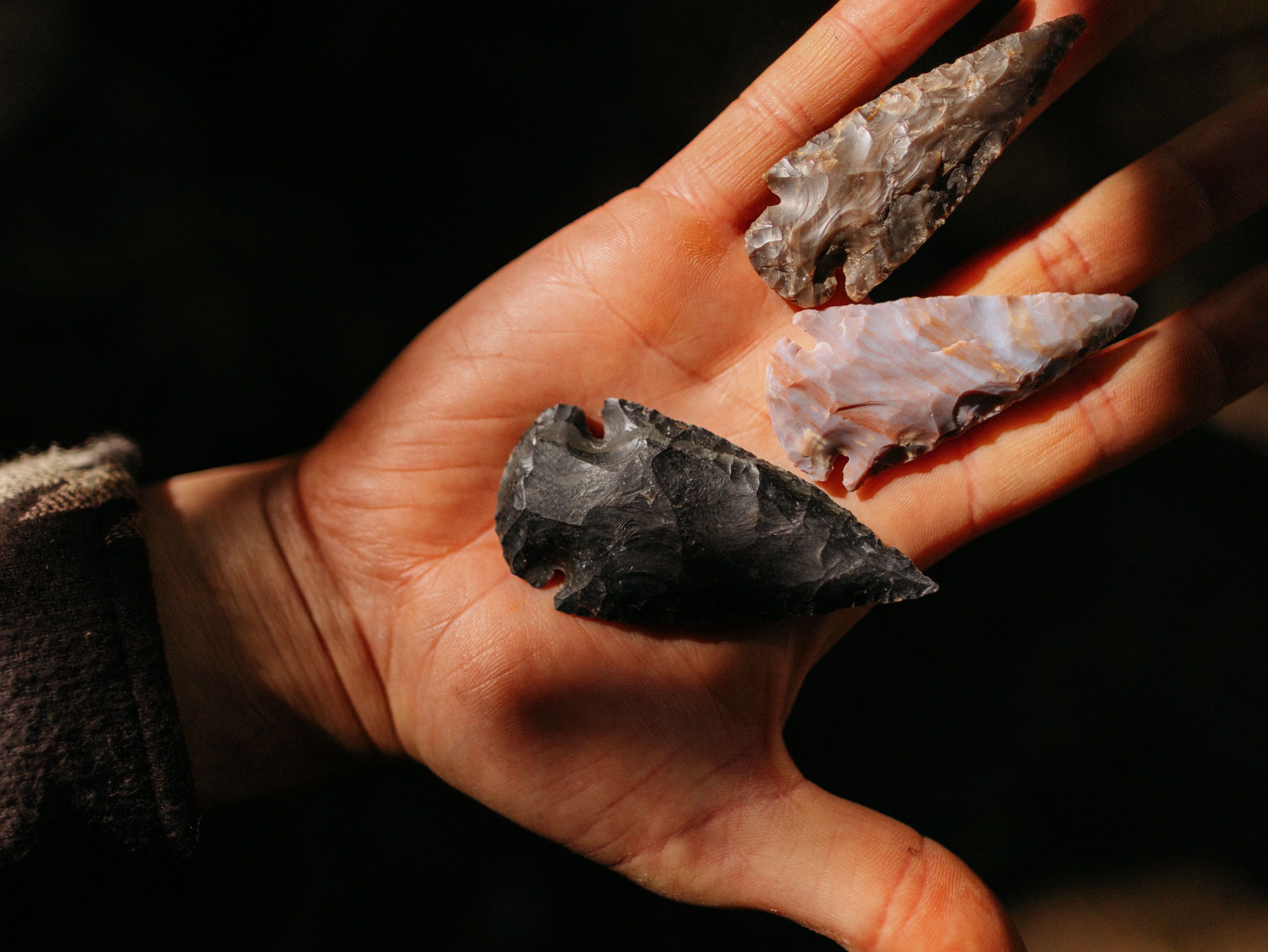 Lagerfeuer wird vorbereitet